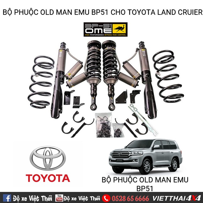 BỘ PHUỘC OLD MAN EMU BP-51 CHO TOYOTA LAND CRUISER 200 SERIES (2008-2015)